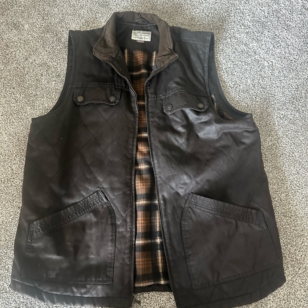 Men's Dark Brown Quilted Vest